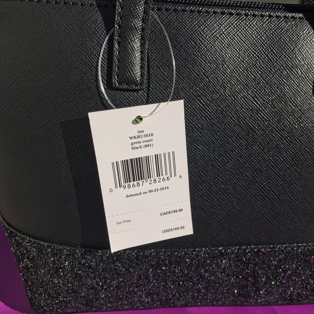 ➕Kate spade Ina Greta Court black glitter bag - Picture 5 of 8